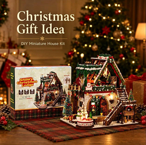 Christmas diy miniature house - christmas,