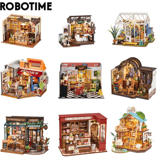 Rolife 9kits casa miniatura - rolife,