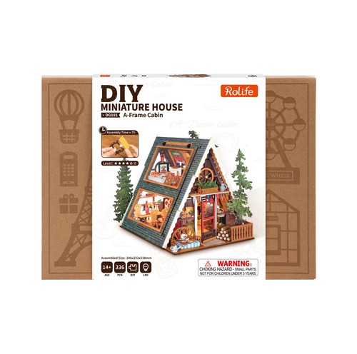 Frame cabin diy miniature - cabin,