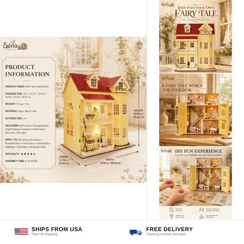 Kit casa miniatura fai te - kit, da