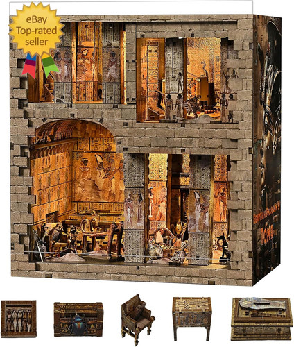 Book nook kit tomba dei - book,